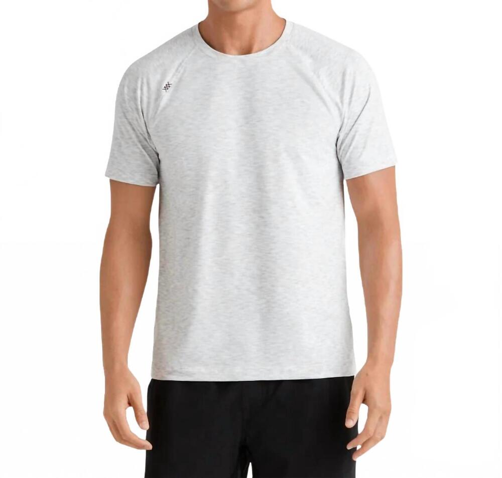 NEW RHONE men's reign short sleeve shirt in space grey